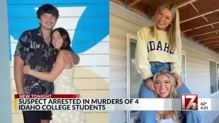 Suspect arrested after 4 students killed at University of Idaho