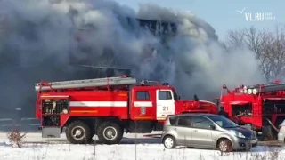 VL.ru - В пригороде Владивостока горит кафе "Русь"