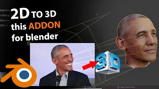 convert 2d images to 3d with this blender tool