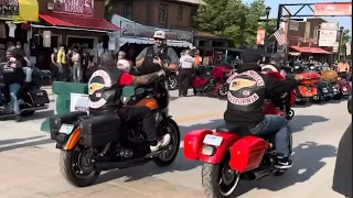 Hells Angels Roar in to Sturgis 2023  #harleydavidson #motorcycle #hellsangels vid1607 #Brotherhood