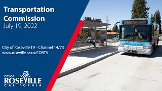 Transportation Commission Meeting of July 19, 2022 - City of Roseville, CA