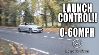 LAUNCH CONTROL! + 0-60MPH!! - My Mercedes A250 4MATIC AMG LINE