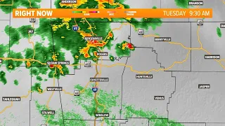 Non-severe thunderstorms | Stray showers in Benton County