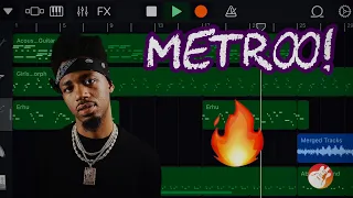 How to make a FIRE Trap beat on GarageBand iOS! (METRO BOOMIN)