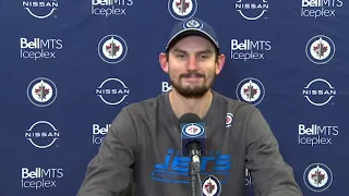 Winnipeg Jets goalie Connor Hellebuyck day 3 of training camp interview