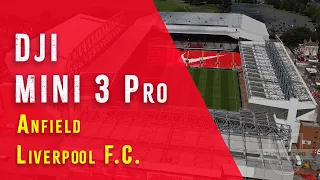 Drone flight over Anfield Stadium, Liverpool