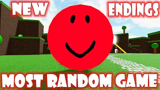 MOST RANDOM GAME ON ROBLOX *How to get ALL 8 NEW Endings and Badges* Roblox