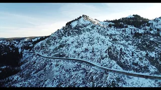 SCENIC VIEW ABOVE DONNER PASS, MAVIC PRO DRONE,QUADCOPTER, FPV , DONNER LAKE, SODA SPRINGS