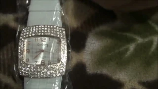 Распаковка с Aliexpress   женские часы с камешками