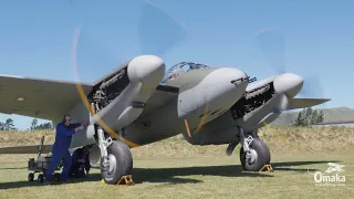 Mosquito Engine Run at Omaka