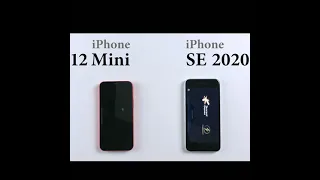 🍎iPhone 12 Mini vs iPhone SE 2020 🔥 Speed Test 🤩#shorts