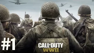 Call of Duty WWII Walkthrough Gameplay Part 1 - Start of World War 2