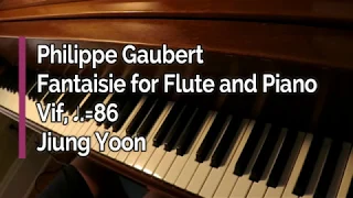 Piano part- Gaubert, Fantaisie for Flute and Piano, Vif, ♩.=86