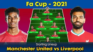 Manchester United vs Liverpool Starting Lineup | Man United Starting XI |  Liverpool Starting XI