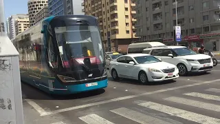 An automated rapid transit bus in Abu Dhabi