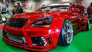 (4K)T-BRAND TOYOTA 18 CROWN MAJESTA VIPCAR クラウンマジェスタ カスタム - OSAKA AUTO MESSE 2020