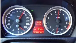 BMW M3 E92 - 150-230 Km/h Kickdown Acceleration on Autobahn in 6. Gear V8 Sound