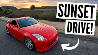 Racing The Sunset In My Nissan 350z *POV*