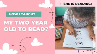 How I taught my 2 year old to read without realizing?