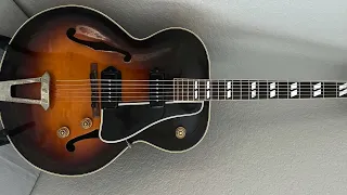 1951 Gibson ES-300. 1st top of the line electric guitar from Kalamazoo. Best P90 Jazz Guitar.