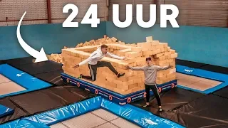 24 UUR IN TRAMPOLINE PARK + OVERNACHTING