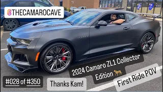 First Drive | 2024 Camaro ZL1 Collector Edition #028 of #350 | POV RIDE and Camaro Cave Interview