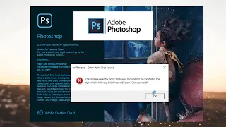 Adobe Photoshop CC 2020 Error Sniffer.exe  Entry Point Not Found SOLVED! ✔️