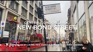London Walks: Bond Street | Luxury Shopping in London | Luxury Brands | Fashion Street | 4K