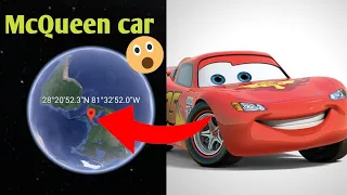 I Found McQueen car on google earth 🌎 and Google map 🗾#tranding #video #viral #youtube #earth