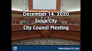 City of Sioux City Council Meeting - December 14, 2020