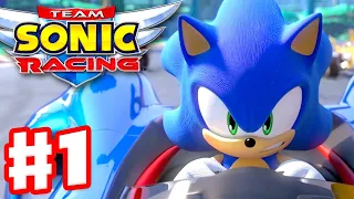 Team Sonic Racing - Gameplay Walkthrough Part 1 - Chapter 1: The Mysterious Invite!