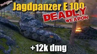 WoT: Jagdpanzer E 100, deadly weapon aggressive played, World of Tanks