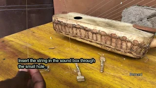 How to replace a broken string on Adungu (Bow Harp)