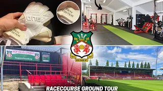 WREXHAM AFC RACECOURSE STADIUM TOUR | Kop News, Going Pitchside & Inside The Dressing Rooms