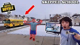 I Skipped School To Play Fortnite Season 7 All Day! *GOT CAUGHT* PARENTS FREAKED OUT!