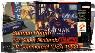 Game Archive - Batman Returns for Super Nintendo - TV Commercial (USA 1993)