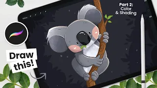 How To Draw A Cute Koala • Part 2: Colors & Shading