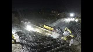 Stony Plain Road Bridge Demolition Time-lapse 2022-23