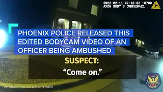 Bodycam shows officer ambushed, shot multiple times in Phoenix