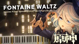 Genshin Impact OST: The Fontaine Waltz | Advanced Piano Arrangement + MIDI