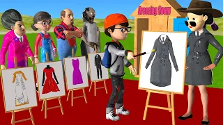 Scary Teacher 3D vs Squid Game Draw Clothes and Style to Squid Girl Nice or Error 5 Times Challenge