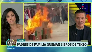 Padres de familia queman los libros de texto gratuito en Chiapas | Noticias con Francisco Zea