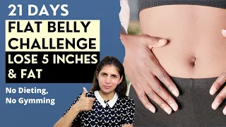 21 Days Flat Belly Challenge | No Dieting No Gymming | Lose 5 Inches with October Weight Loss Plan