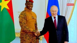 Retour triomphal du Capt. Ibrahim Traoré après le forum Russie-Afrique
