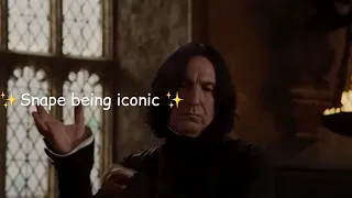 Snape being iconic for 3 minutes straight