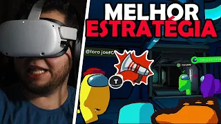 MINHA AMIGA fez a MELHOR ESTRATÉGIA do AMONG US VR