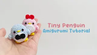 Tiny Penguin Amigurumi Crochet Tutorial | Step by Step | FREE PATTERN