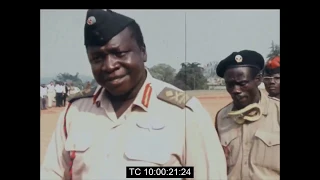 Major General Idi Amin Inspecting Troops of the Malire Regiment After Anti-Obote Coup | January 1971