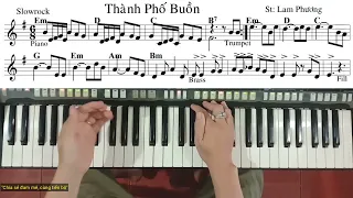 Bài: THÀNH PHỐ BUỒN | St: Lam Phương | Hướng Dẫn Đệm Hát | Ku Tèo Piano.
