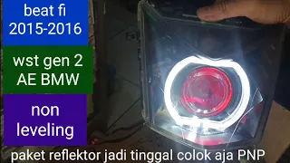 cara pasang biled Wst gen 2 di beat fi 2015-2016 non leveling LEED HID MOTOR